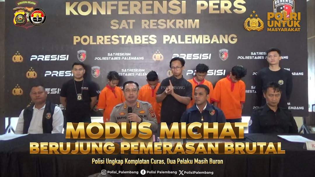 Modus MiChat Berujung Pemerasan Brutal: Polisi Ungkap Komplotan Curas, Dua Pelaku Masih Buron