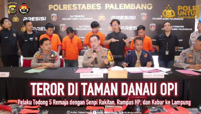 Teror di Taman Danau Opi: Pelaku Todong 5 Remaja dengan Senpi Rakitan, Rampas HP, dan Kabur ke Lampung