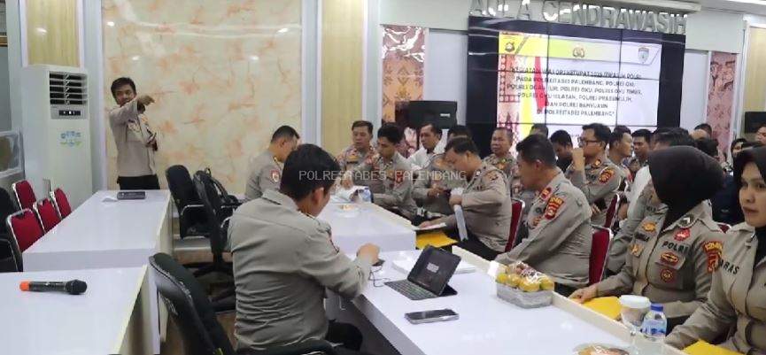 ITWASUM POLRI di Polrestabes Palembang melaksanakan Was Ops Ketupat 2025