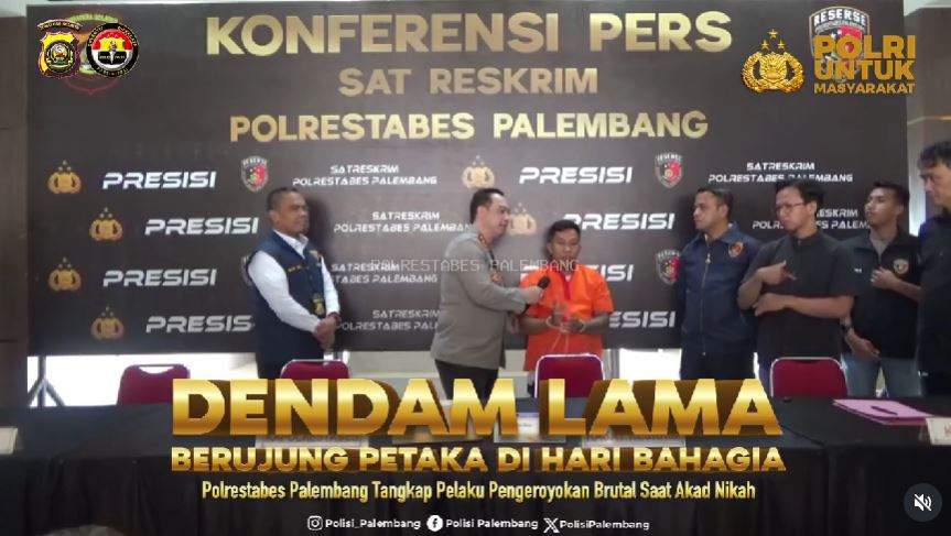 Dendam Lama Berujung Petaka di Hari Bahagia: Polrestabes Palembang Tangkap Pelaku Pengeroyokan Brutal Saat Akad Nikah di palembang