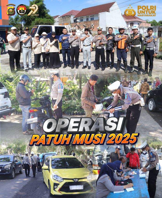 Operasi Patuh Musi 2025: 23 Kendaraan Terjaring, 5 Gunakan Knalpot Brong