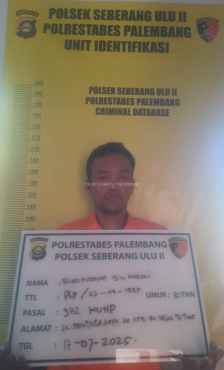 Pinjam HP untuk Pakai Senter, Pria di Palembang Malah Gelapkan dan Jual ke Teman Sendiri