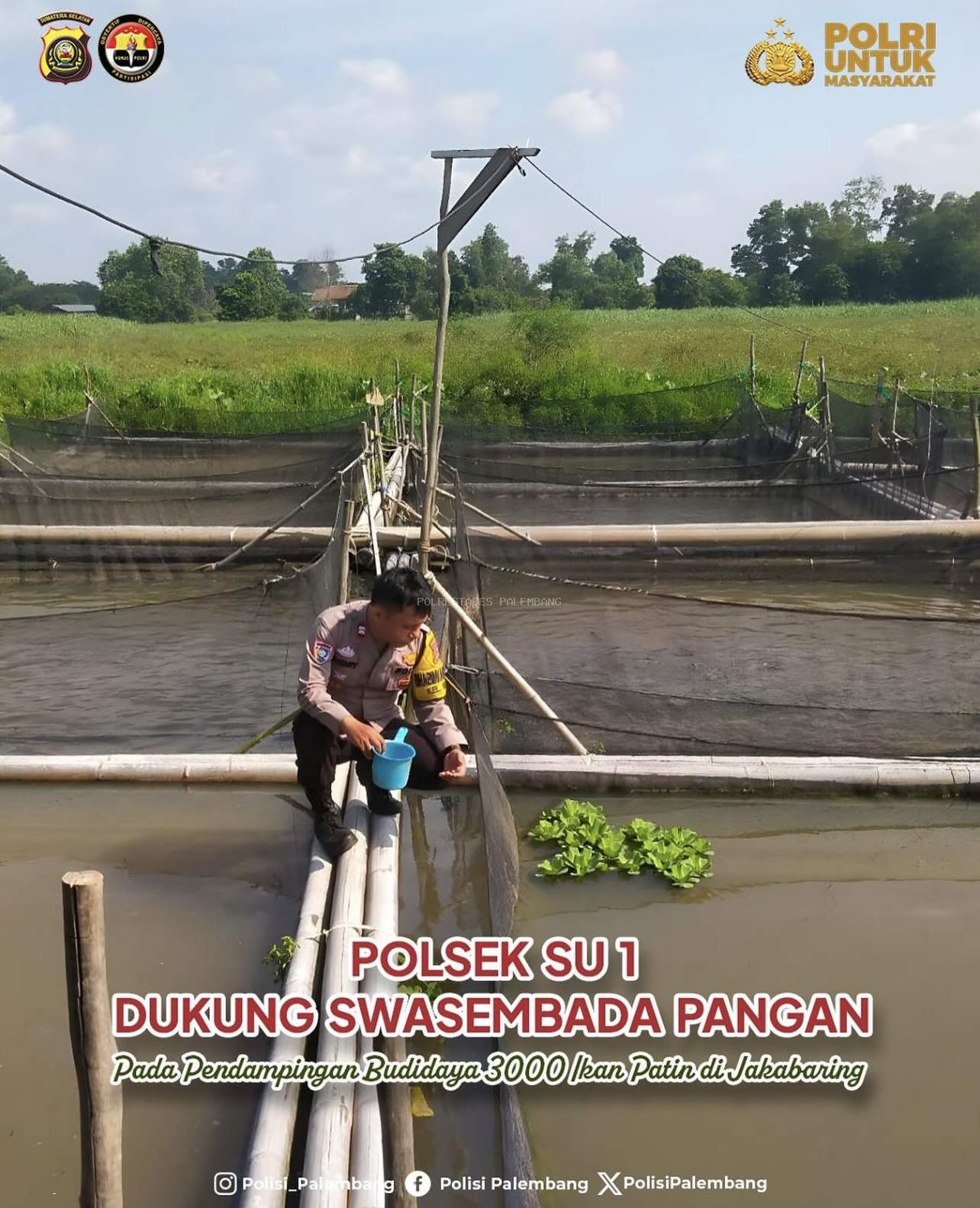 Gerakan Pangan Murah, Polrestabes Palembang Ringankan Beban Warga