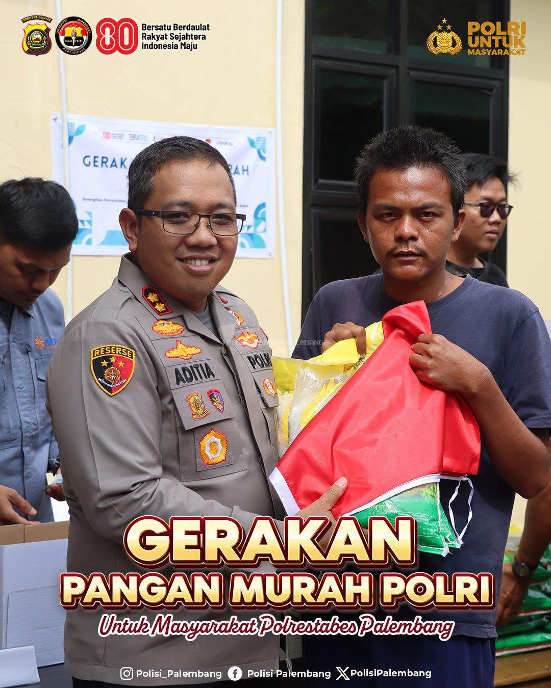 Polrestabes Palembang Gelar Gerakan Pangan Murah untuk Masyarakat
