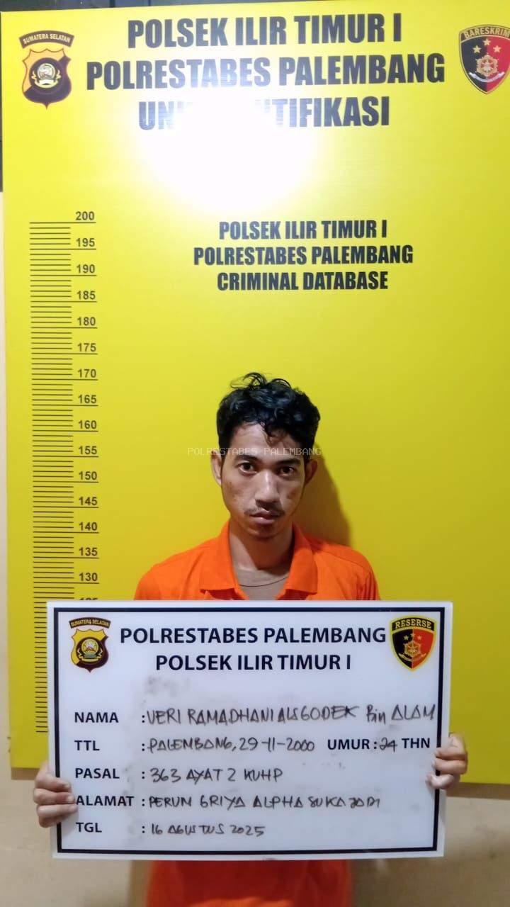 Polsek IT I Palembang Tangkap Tiga Pelaku Curanmor di Komplek Kehutanan